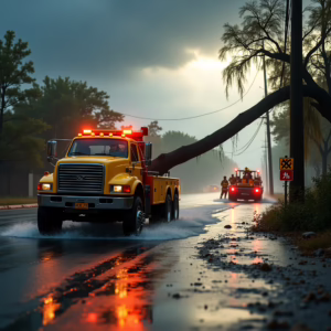 Select Tips for Towing in Rainy or Stormy Weather Tips for Towing in Rainy or Stormy Weather